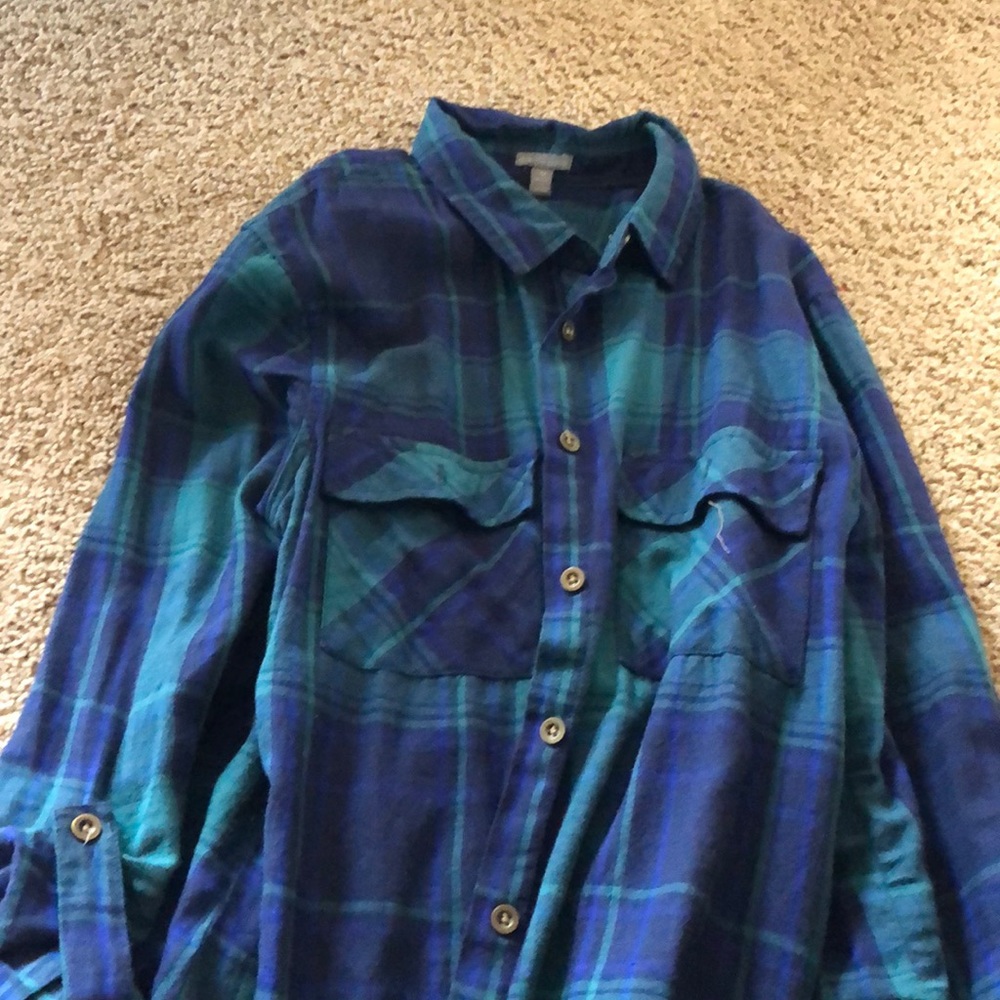 Blue and Green Flannel